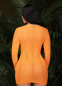 Orange Craze Cover Up Dress