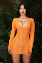 Load image into Gallery viewer, Orange Craze Cover Up Dress