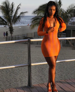 Orange Craze Cover Up Dress